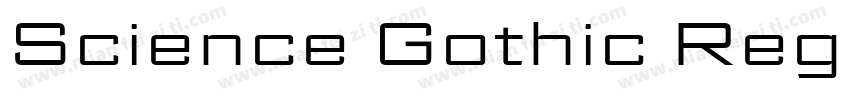 Science Gothic Regular字体转换